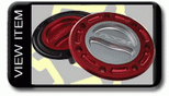 Vortex Racing billet replacement gas caps, NO KEY, multicolor