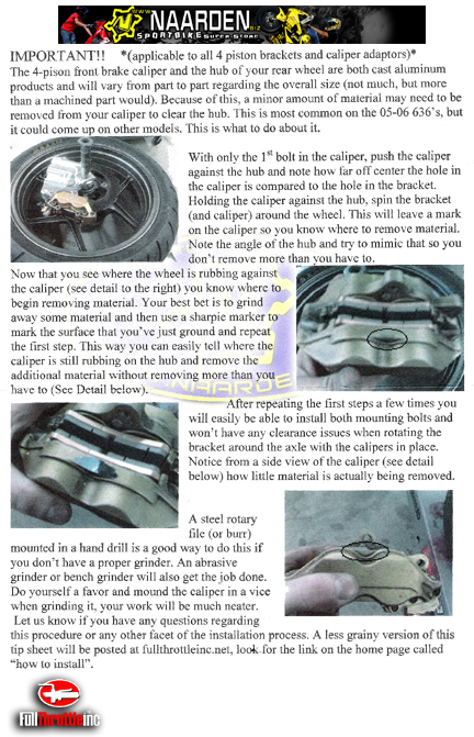 Full throttle hand brake  instructions